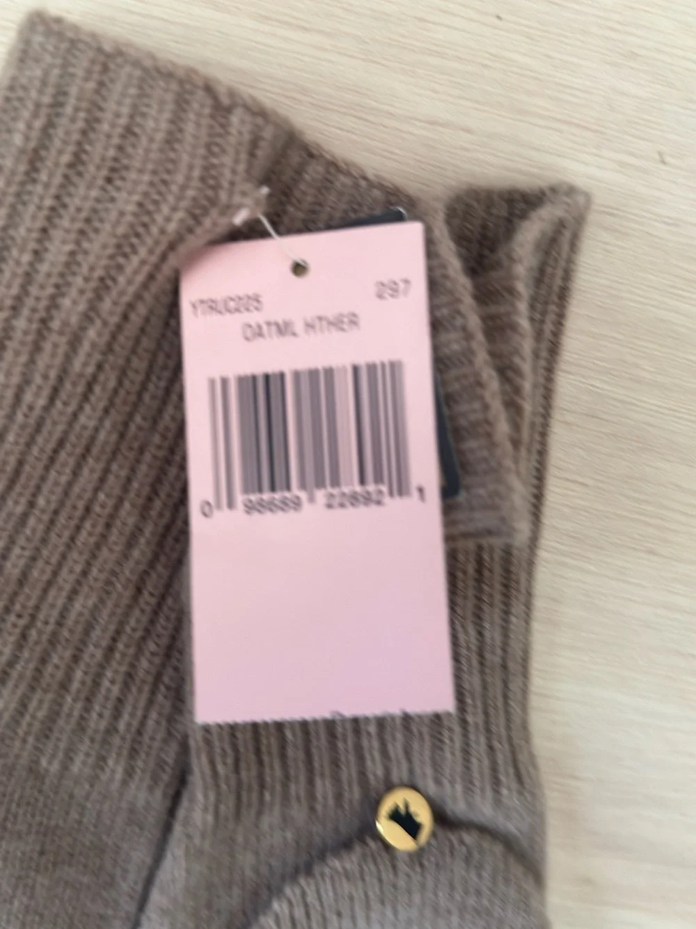 Juicy Couture Oatmeal Heather Convertible Knit Mittens
